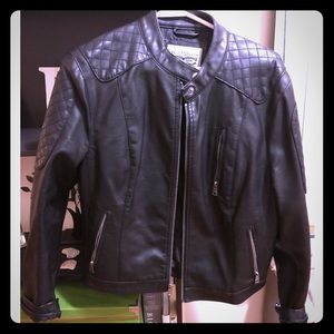 Levi’s Faux Leather Quilted Racer Jacket